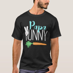 Mens Easter Papa Bunny Family Couples T-Shirt