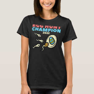 Mens Egg Hunt Champion 2022 Easter Pregnancy Annou T-Shirt