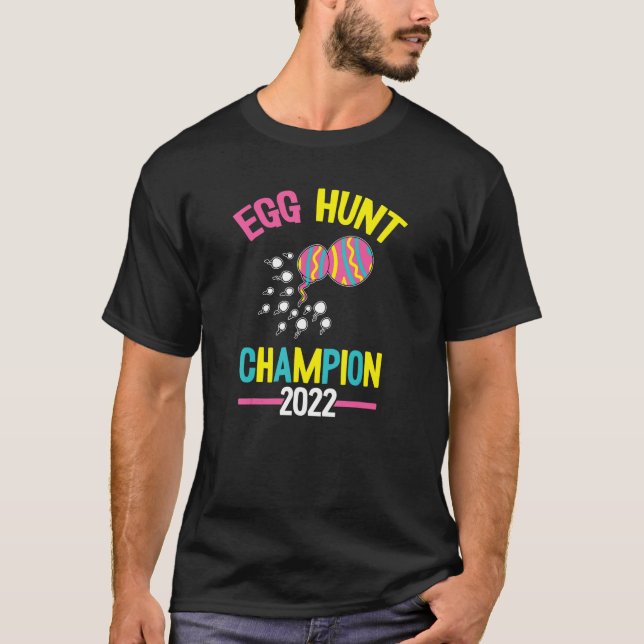 Mens Egg Hunt Champion 2023 Easter Day Funny Dad A T-Shirt (Front)