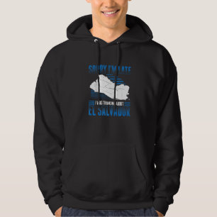 Mens El Salvador Salvador Flag Salvadoran Hoodie