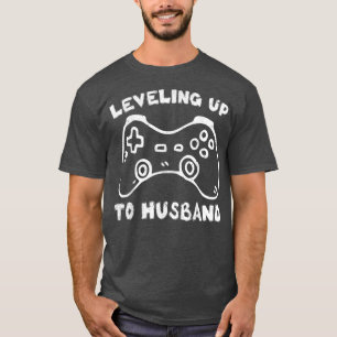 Mens Engagement for Groom Video Game Lovers Funny T-Shirt