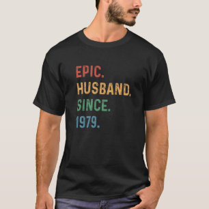 Mens Epic Husband Since 1979 - 44 Year 44th Weddin T-Shirt