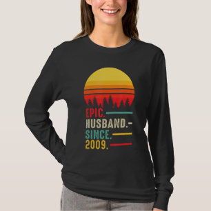Mens Epic Husband Since 2009, Happy Anniversary T-Shirt