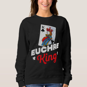 Mens Euchre King  His And Hers Matching Couples Eu Sweatshirt