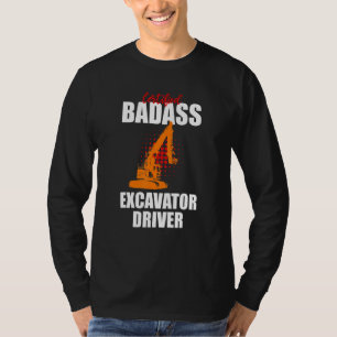 Mens Excavator Backhoe Digger for Excavator Driver T-Shirt