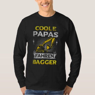 Mens Excavator Driver Dad Construction Worker Cons T-Shirt