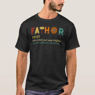Mens Fa Thor Like Dad Just Way Mightier  Father's  T-Shirt