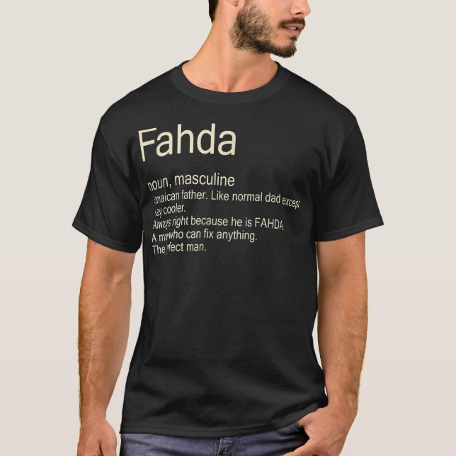 Mens Fahda Jamaican Dad  T-Shirt (Front)