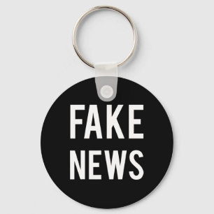 Mens Fake News Media Politics Trump Supporter Repu Keychain