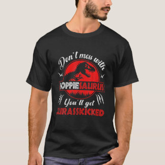 Mens Family Matching Poppie Dinosaurs Christmas Fa T-Shirt