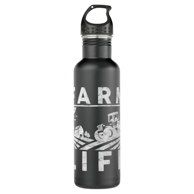 Mens Farm Life Funny Farming Farmer Arable 710 Ml Water Bottle (Front)