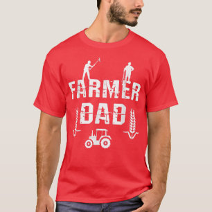 Mens Farmer Dad Farming Life Agriculture Ranch Own T-Shirt