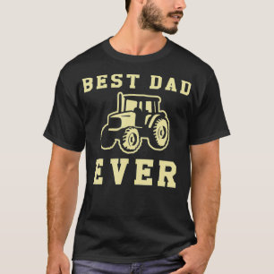 Mens Farmer Dad Vintage Tractor Driver Father T-Shirt