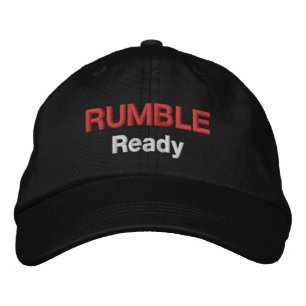 Mens Fashion Funny Novelty Golf RUMBLE READY Embroidered Hat