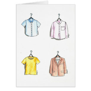 Men's Fashion Menswear Shirt Tie Jacket Cards