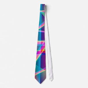 MEN'S FASHION TIES - NEON BEAMS DESIGN - FASHION