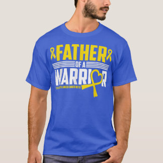Mens Father Childhood Cancer Awareness Survivor Ri T-Shirt