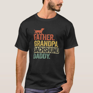 Mens Father Grandpa Dachshund Daddy Doxie Dog Funn T-Shirt