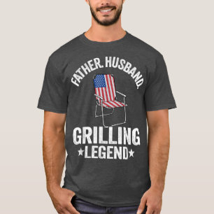 Mens Father Husband Grilling Legend Grillfather Am T-Shirt