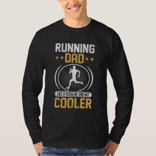 Mens Father Runner Running Dad Like a Regular Dad T-Shirt