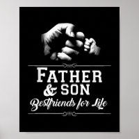 Mens Father Son Friends Fist Bump Dad Father's