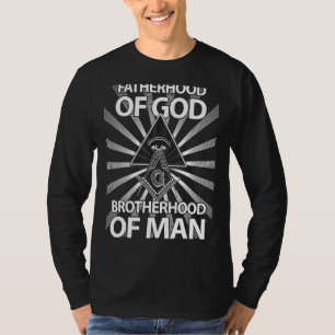 Mens Fatherhood Of God Brotherhood Of Man Mason Fa T-Shirt