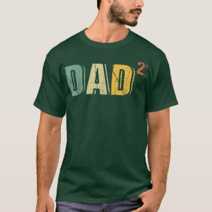 Mens Father's Day 2022 Dad Squared Colourful Daddy T-Shirt