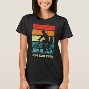 Mens Father's Day Best Dad Ever Retro Sunset Fathe T-Shirt