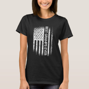 Mens Father's Day Best Gramps Ever With Us America T-Shirt