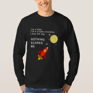Mens Fathers Day Crypto Dad Buy The Dip To The Moo T-Shirt