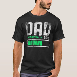 Mens Fathers Day Dad Est 2022 Loading Future New D T-Shirt