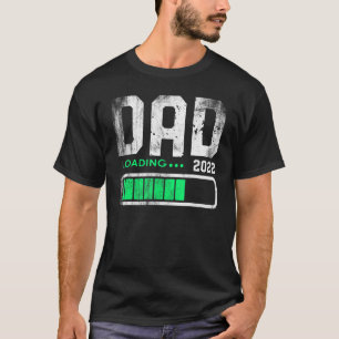 Mens Fathers Day Dad Est 2022 Loading Future New D T-Shirt