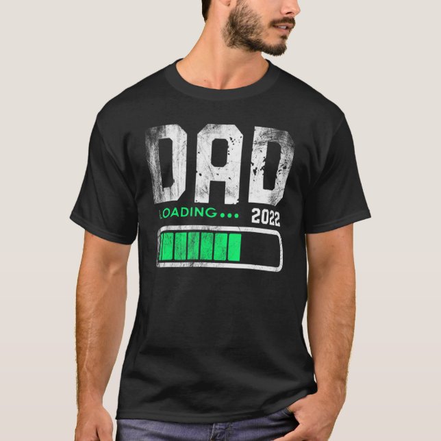 Mens Fathers Day Dad Est 2022 Loading Future New D T-Shirt (Front)