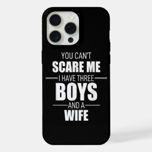 Mens Fathers Day Dad You Can´t Scare Me I Have 3 B iPhone 15 Pro Max Case