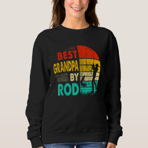Mens Fathers Day Fisher Best Grandpa By Rod Fishin Sweatshirt