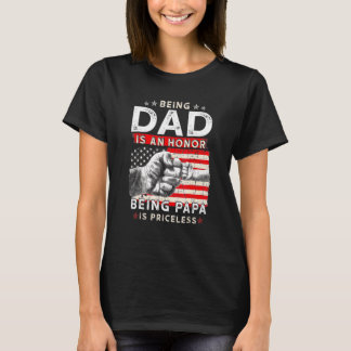 Mens Father's Day For Dad An Honor Being Papa Is P T-Shirt