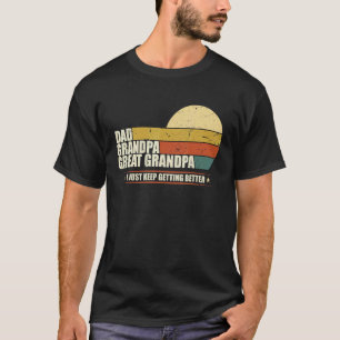 Mens Fathers Day from Grandkids Dad Grandpa Great  T-Shirt