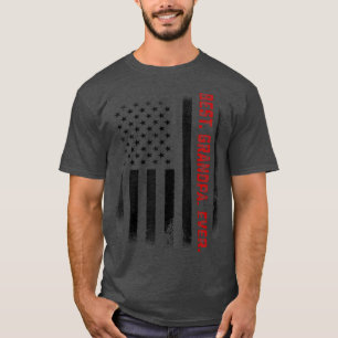 Mens Fathers Day Gift For Papa  Best Grandpa Ever  T-Shirt