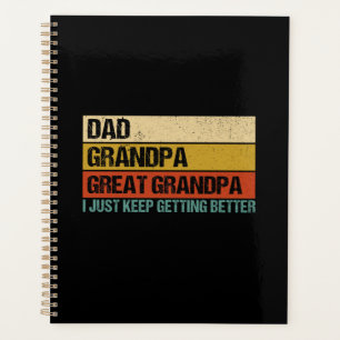 Mens Fathers Day Gift from Grandkids Dad Grandpa Planner