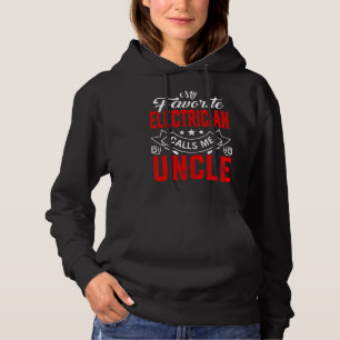 Mens Father's Day My Favourite Electrician Calls M Hoodie