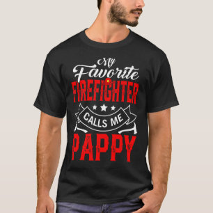 Mens Father's Day My Favourite Firefighter Calls M T-Shirt