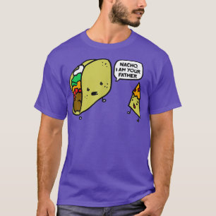 Mens Father's Day Taco Dad Nacho Son Funny Graphic T-Shirt