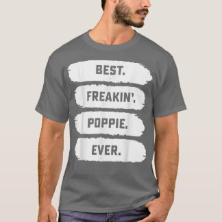 Mens Fathers Day Tee From Family  Best Freakin Pop