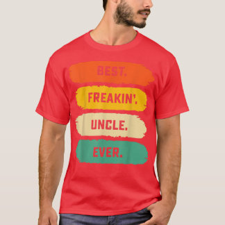 Mens Fathers Day Tee From Family  Best Freakin Unc