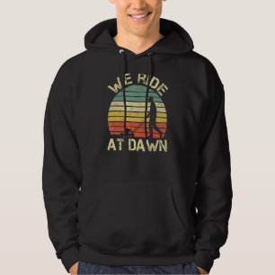 Mens Father's Day We Ride At Dawn Men's Lawnmower Hoodie