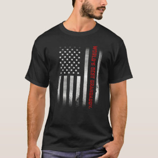 Mens Fathers Day   World's Best Grandaddy Ever Us  T-Shirt