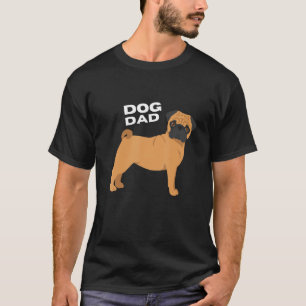Mens Fawn Pug Dog Dad Man T-Shirt