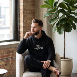 Men's Feel Everything Graphic Hoodie Minimalist