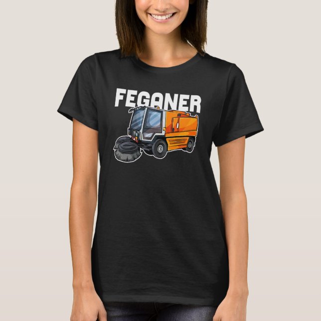 Mens Feganer Road Cleaning Waste Removal Rubbish T-Shirt (Front)
