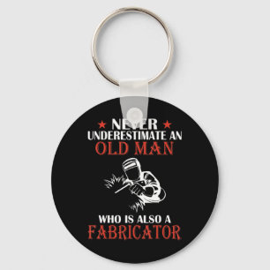 Mens Ferret - Never underestimate a Man with a Fer Keychain